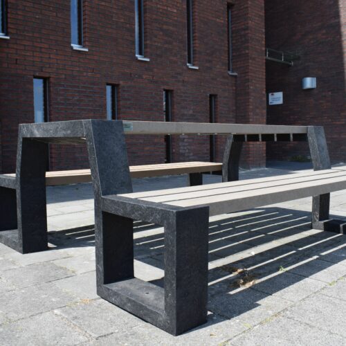 Kunststof picknicksets Canvas 120 bij Calvijn College in Goes 3 Duurzame kunststof picknickset gemaakt van gerecycled materiaal